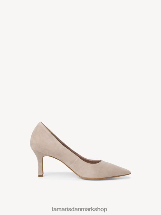 Tamaris Kvinder læder pumps - beige/elfenben XVXV8T494 sko