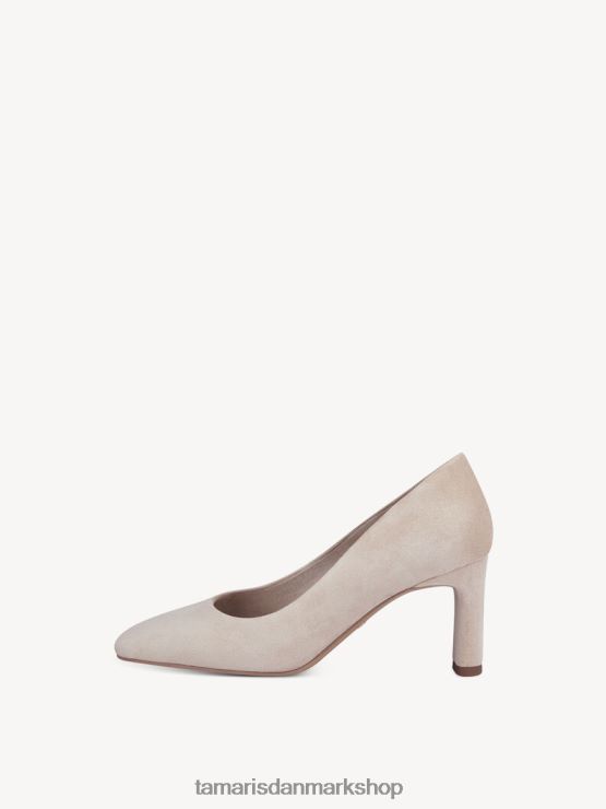Tamaris Kvinder læder pumps - beige/elfenben XVXV8T96 sko