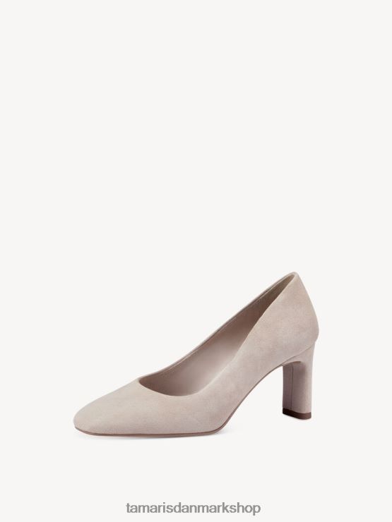 Tamaris Kvinder læder pumps - beige/elfenben XVXV8T96 sko