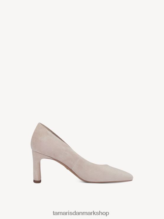 Tamaris Kvinder læder pumps - beige/elfenben XVXV8T96 sko