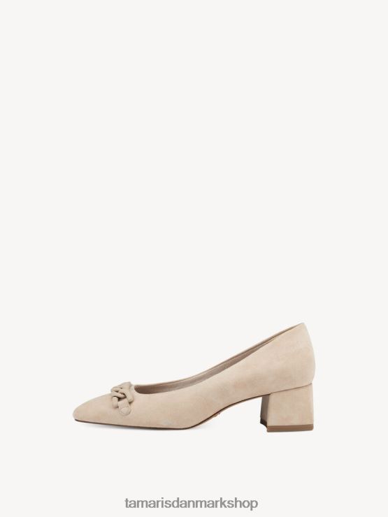 Tamaris Kvinder læder pumps - beige/nøgen XVXV8T1957 sko