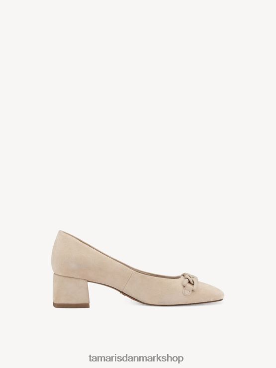 Tamaris Kvinder læder pumps - beige/nøgen XVXV8T1957 sko