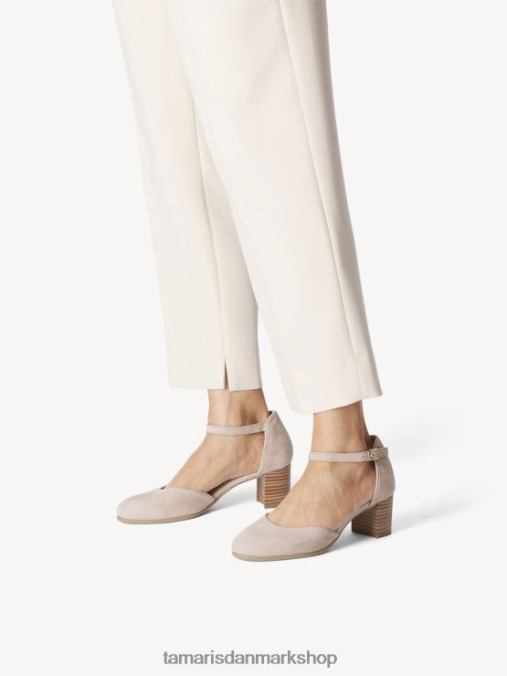 Tamaris Kvinder læder pumps - beige/sand XVXV8T1709 sko