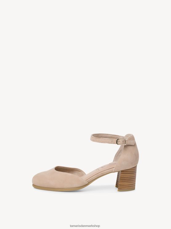 Tamaris Kvinder læder pumps - beige/sand XVXV8T1709 sko