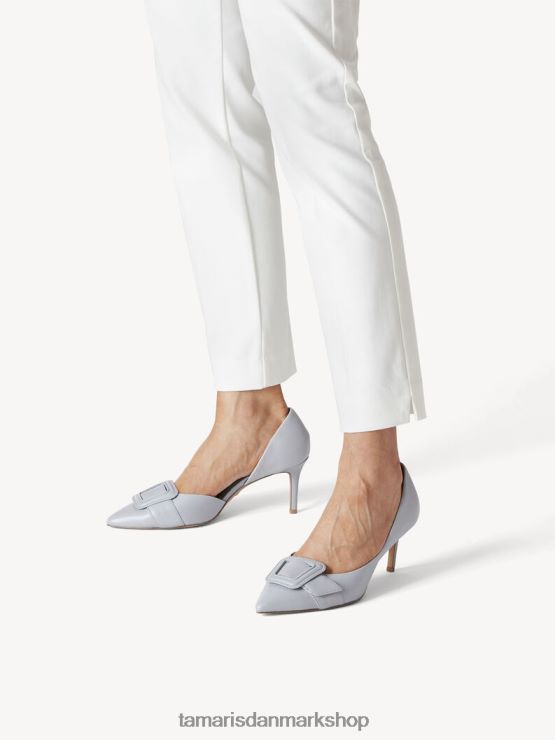 Tamaris Kvinder læder pumps - blå/lyseblå XVXV8T2295 sko