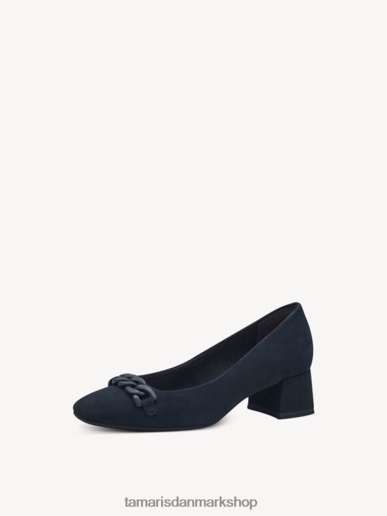 Tamaris Kvinder læder pumps - blå/marineblå XVXV8T2118 sko
