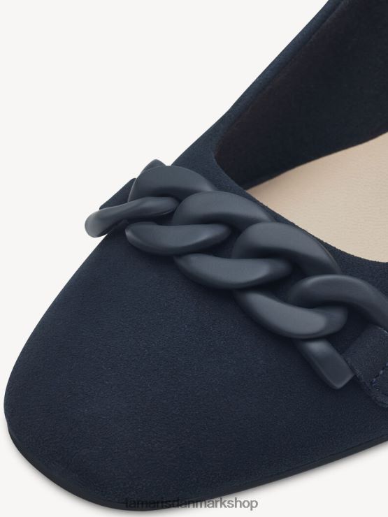 Tamaris Kvinder læder pumps - blå/marineblå XVXV8T2118 sko