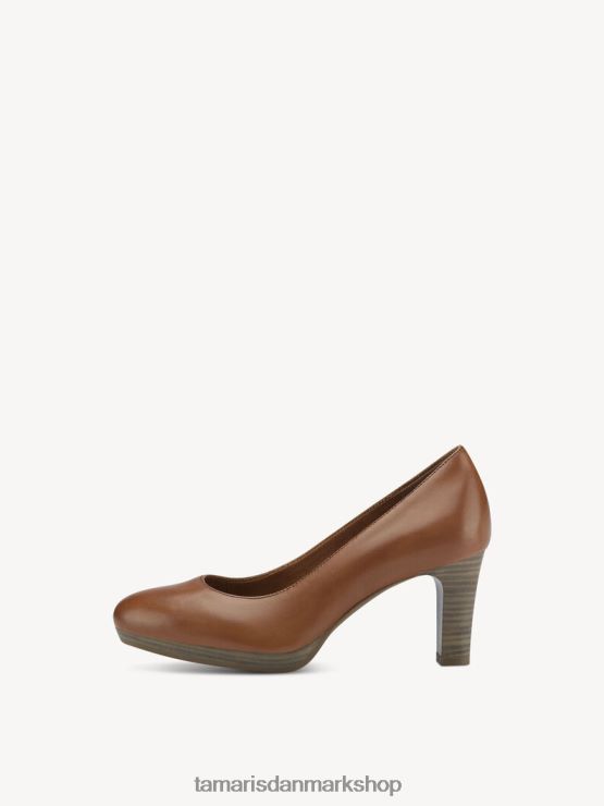 Tamaris Kvinder læder pumps - brun/muscat XVXV8T904 sko