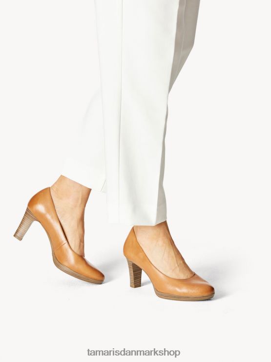 Tamaris Kvinder læder pumps - brun/muscat XVXV8T904 sko