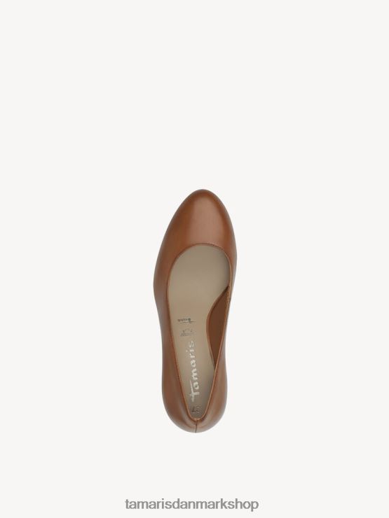 Tamaris Kvinder læder pumps - brun/muscat XVXV8T904 sko