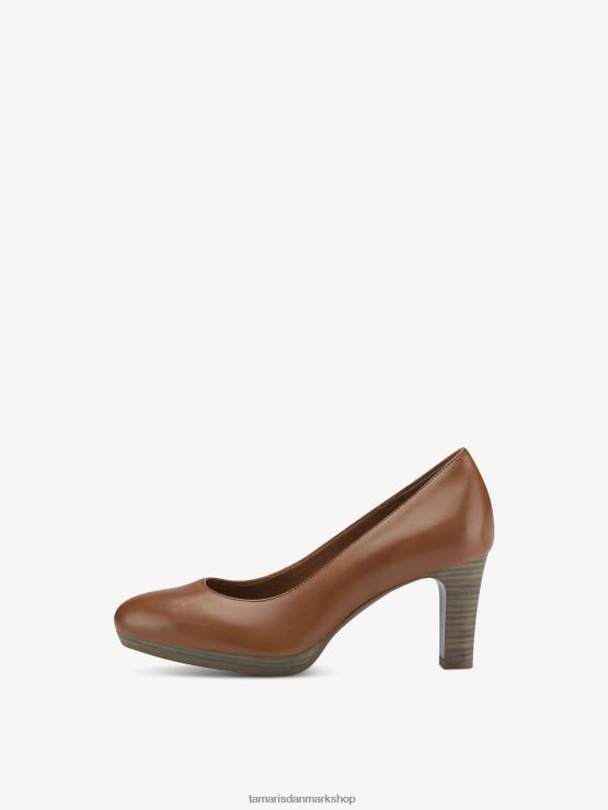 Tamaris Kvinder læder pumps - brun/muscat XVXV8T904 sko