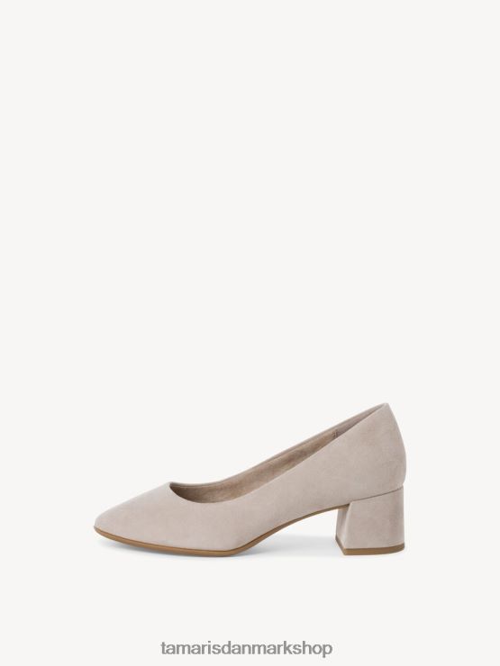 Tamaris Kvinder læder pumps - brun/taupe ruskind XVXV8T1298 sko