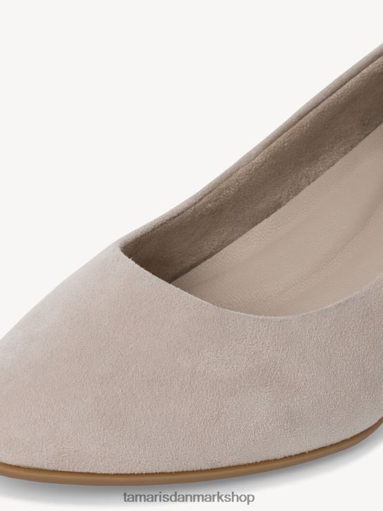 Tamaris Kvinder læder pumps - brun/taupe ruskind XVXV8T1298 sko