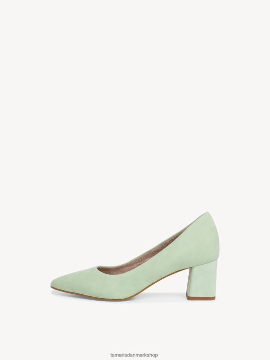 Tamaris Kvinder læder pumps - grøn/mint XVXV8T1350 sko