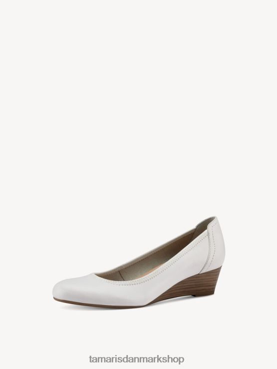 Tamaris Kvinder læder pumps - hvid XVXV8T1324 sko