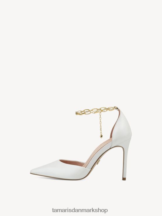 Tamaris Kvinder læder pumps - hvid/hvid perle XVXV8T486 sko