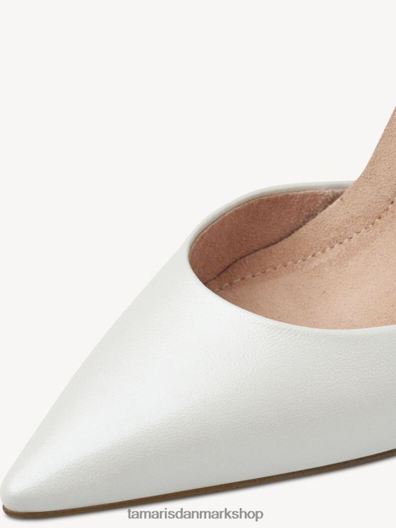 Tamaris Kvinder læder pumps - hvid/hvid perle XVXV8T486 sko