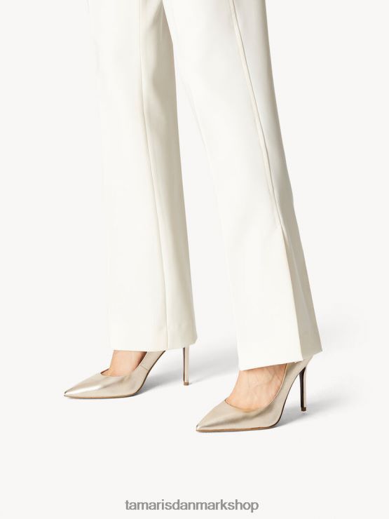 Tamaris Kvinder læder pumps - metallic/lys guld XVXV8T439 sko