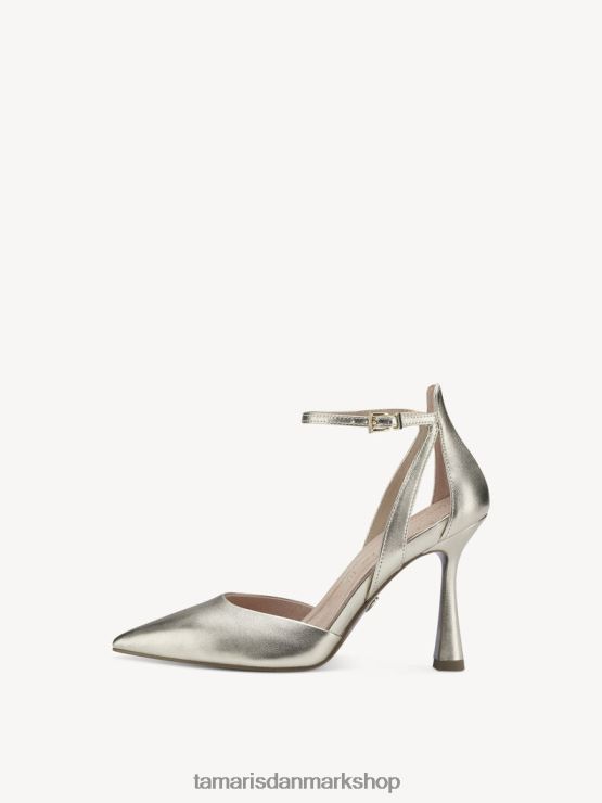 Tamaris Kvinder læder pumps - metallic/lys guld XVXV8T657 sko
