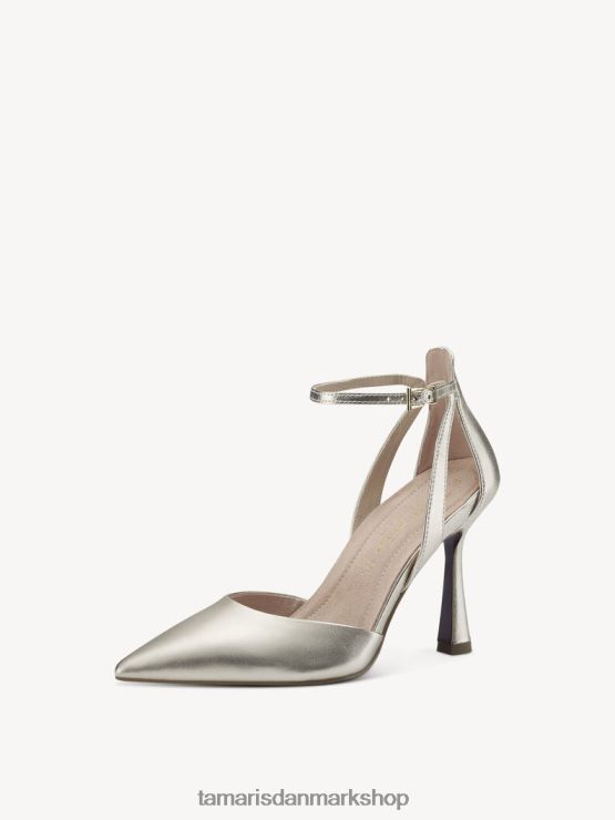 Tamaris Kvinder læder pumps - metallic/lys guld XVXV8T657 sko