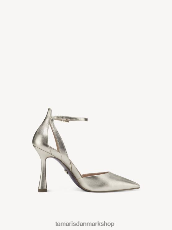 Tamaris Kvinder læder pumps - metallic/lys guld XVXV8T657 sko