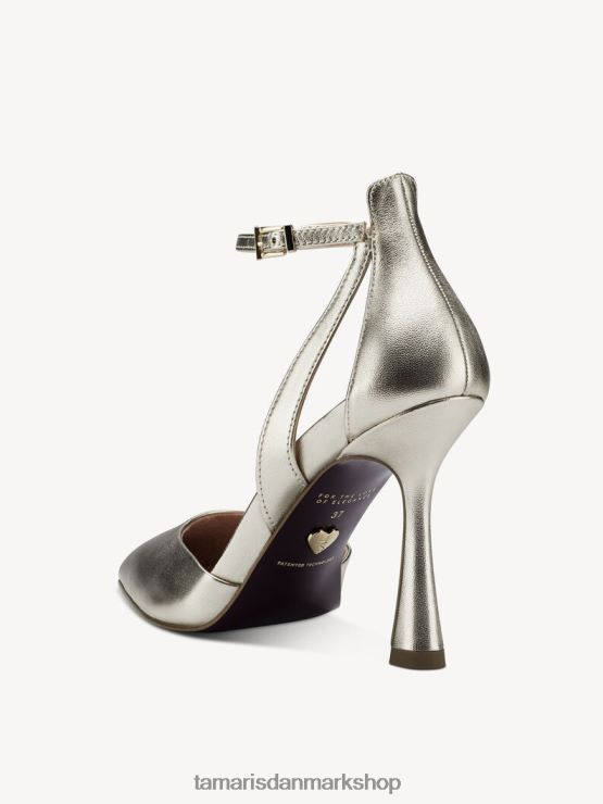 Tamaris Kvinder læder pumps - metallic/lys guld XVXV8T657 sko