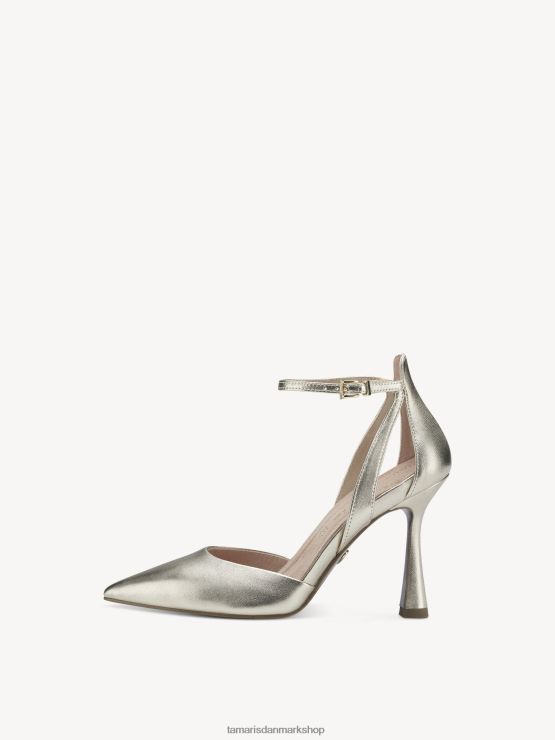 Tamaris Kvinder læder pumps - metallic/lys guld XVXV8T657 sko