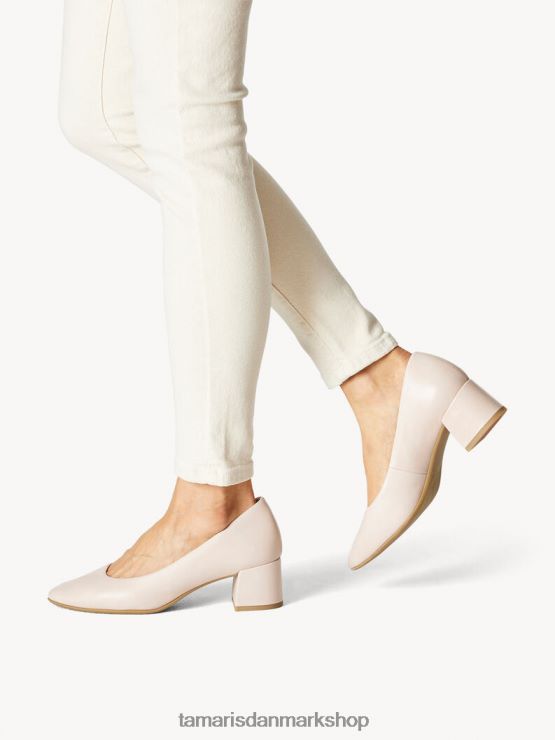 Tamaris Kvinder læder pumps - rose/pudder XVXV8T1535 sko