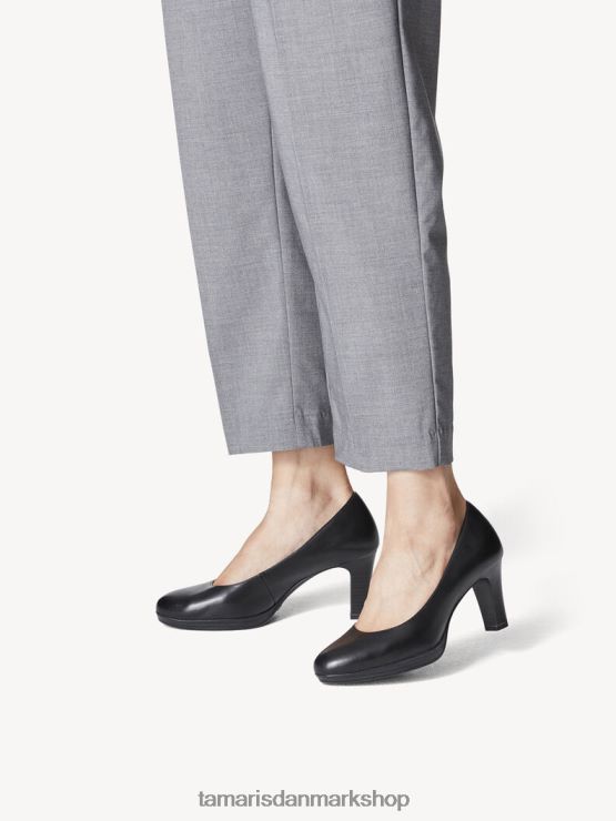 Tamaris Kvinder læder pumps - sort XVXV8T1581 sko