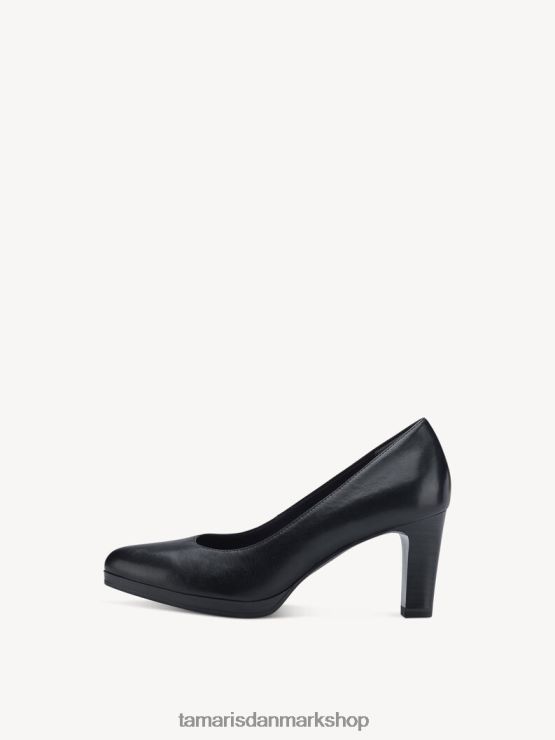 Tamaris Kvinder læder pumps - sort XVXV8T1601 sko