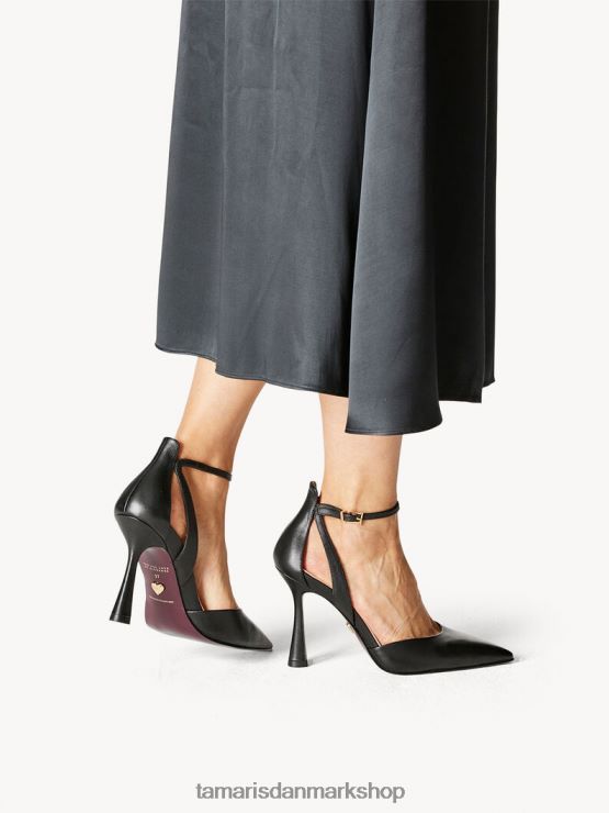 Tamaris Kvinder læder pumps - sort XVXV8T1664 sko