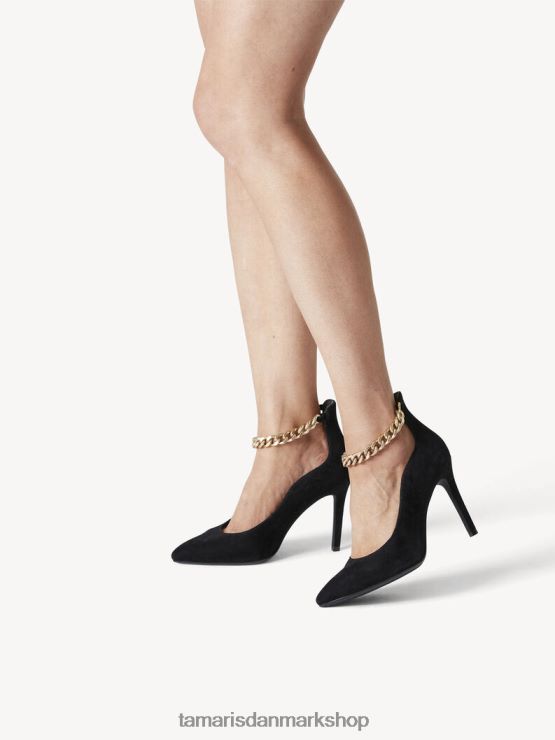 Tamaris Kvinder læder pumps - sort XVXV8T2356 sko
