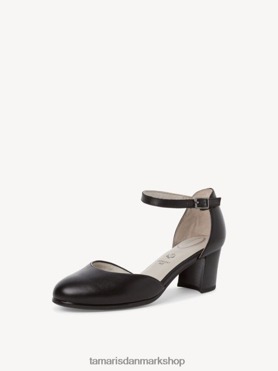 Tamaris Kvinder læder pumps - sort/sort nappa XVXV8T2014 sko