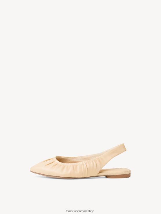 Tamaris Kvinder læder slyngepumper - gul/blød citron XVXV8T1971 sko