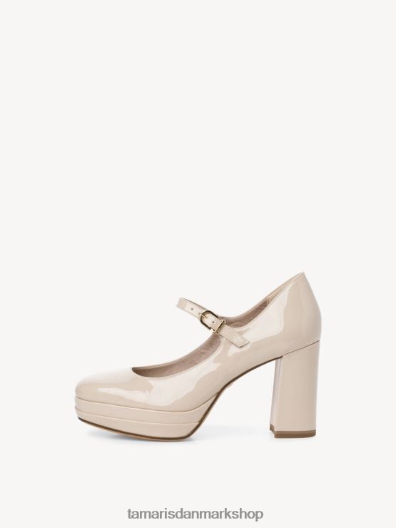 Tamaris Kvinder pumper - beige/elfenben patent XVXV8T2320 sko