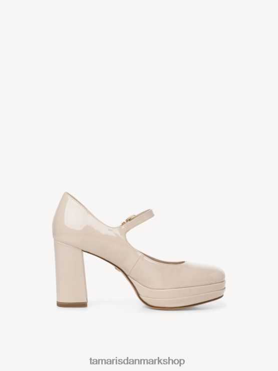 Tamaris Kvinder pumper - beige/elfenben patent XVXV8T2320 sko