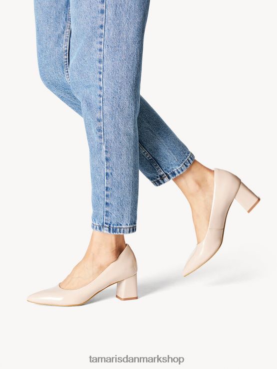 Tamaris Kvinder pumper - beige/nøgen patent XVXV8T273 sko