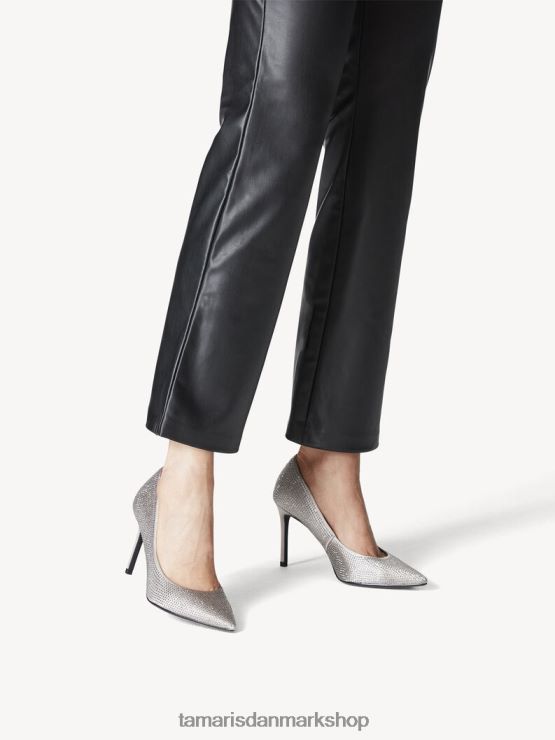 Tamaris Kvinder pumper - grå/grå glam XVXV8T1690 sko