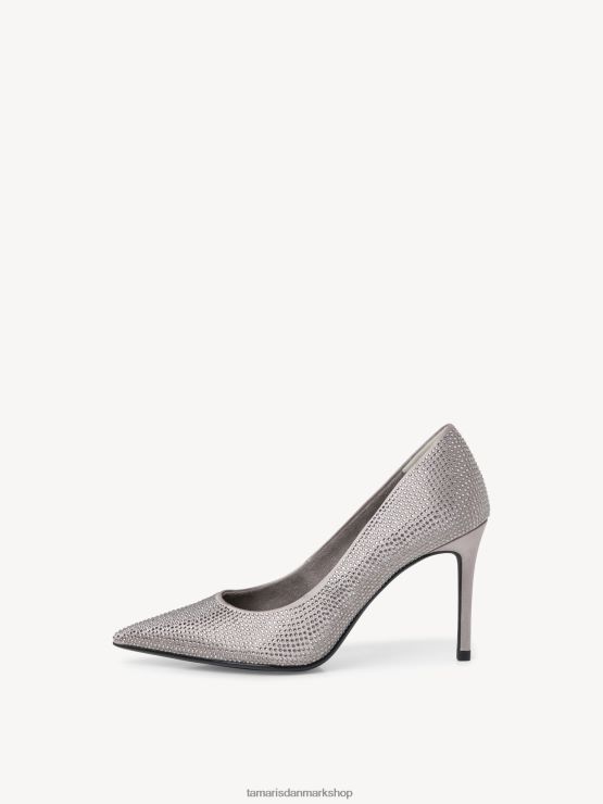 Tamaris Kvinder pumper - grå/grå glam XVXV8T1690 sko
