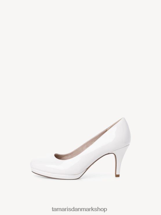 Tamaris Kvinder pumper - hvid/hvid patent XVXV8T2042 sko