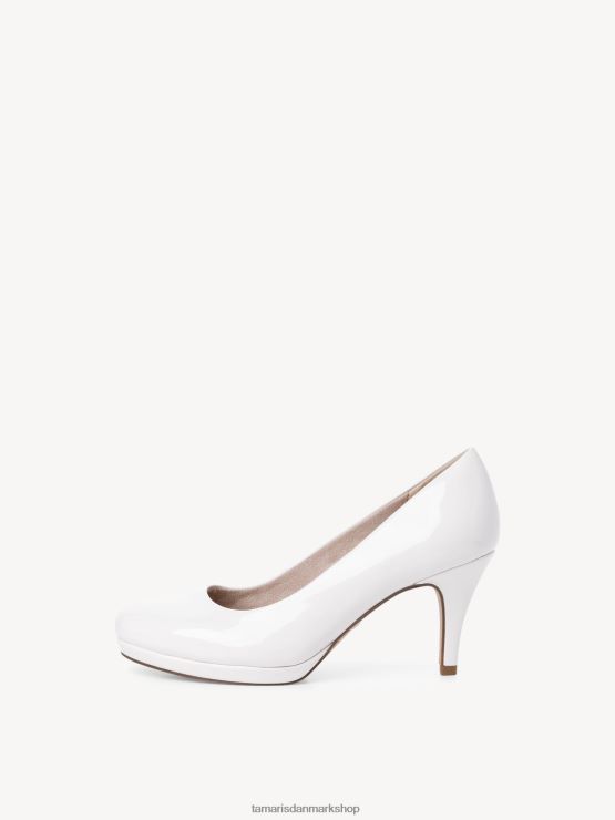 Tamaris Kvinder pumper - hvid/hvid patent XVXV8T2042 sko