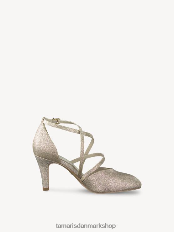 Tamaris Kvinder pumper - metallic/lt.guld glam XVXV8T529 sko
