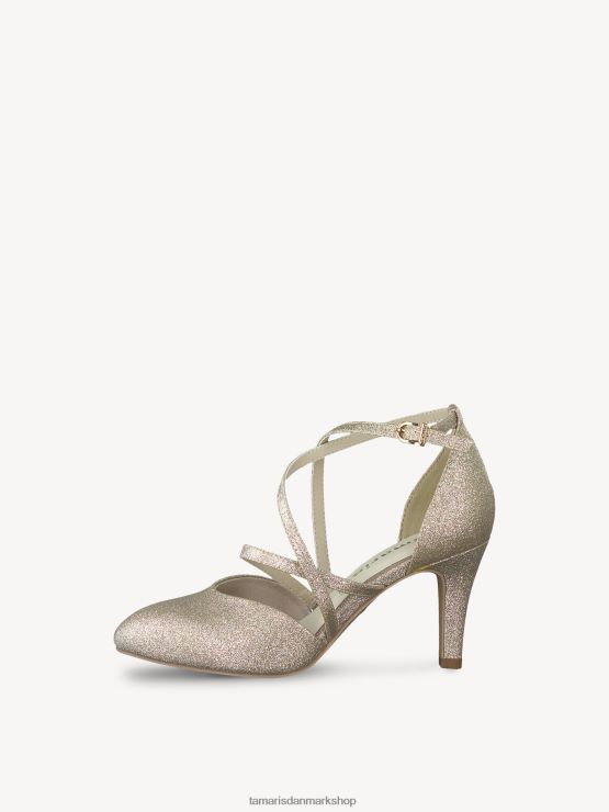 Tamaris Kvinder pumper - metallic/lt.guld glam XVXV8T529 sko