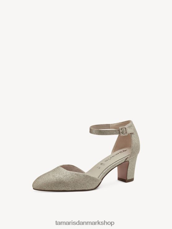 Tamaris Kvinder pumper - metallic/lt.guld glam XVXV8T605 sko