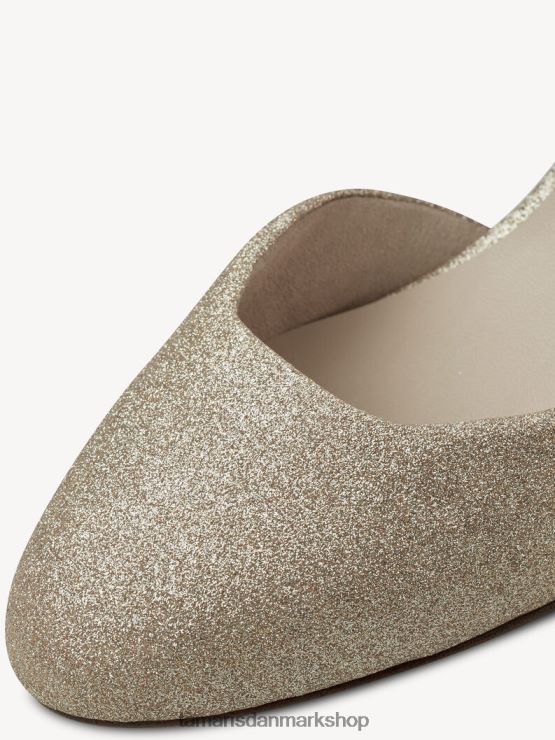 Tamaris Kvinder pumper - metallic/lt.guld glam XVXV8T605 sko