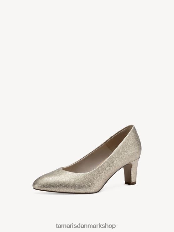 Tamaris Kvinder pumper - metallic/lt.guld glam XVXV8T795 sko