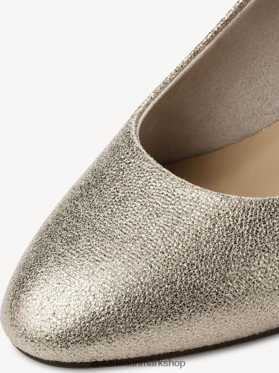 Tamaris Kvinder pumper - metallic/lt.guld glam XVXV8T795 sko