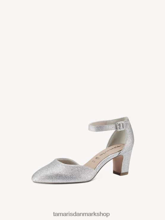 Tamaris Kvinder pumper - metallic/sølv glam XVXV8T1663 sko