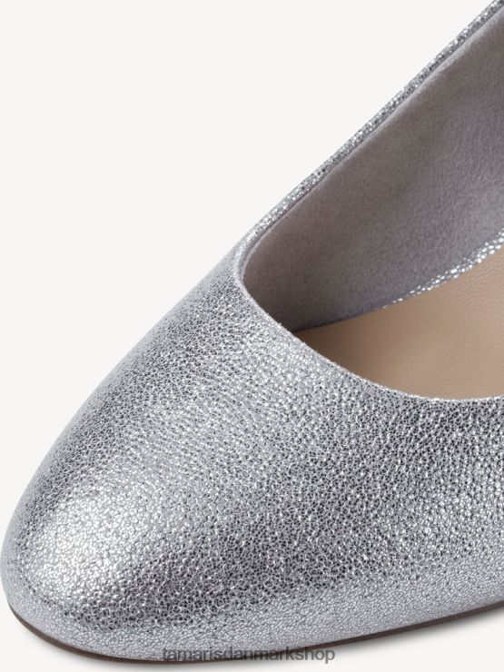 Tamaris Kvinder pumper - metallic/sølv glam XVXV8T507 sko