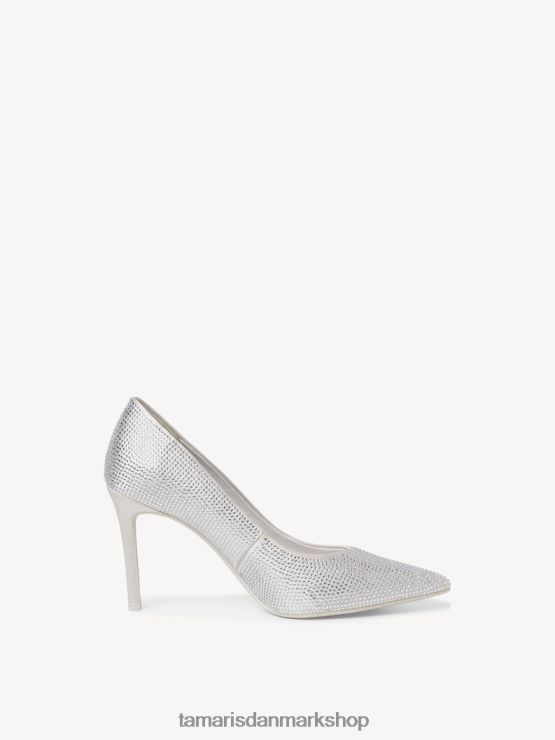 Tamaris Kvinder pumper - metallic/sølv glam XVXV8T712 sko